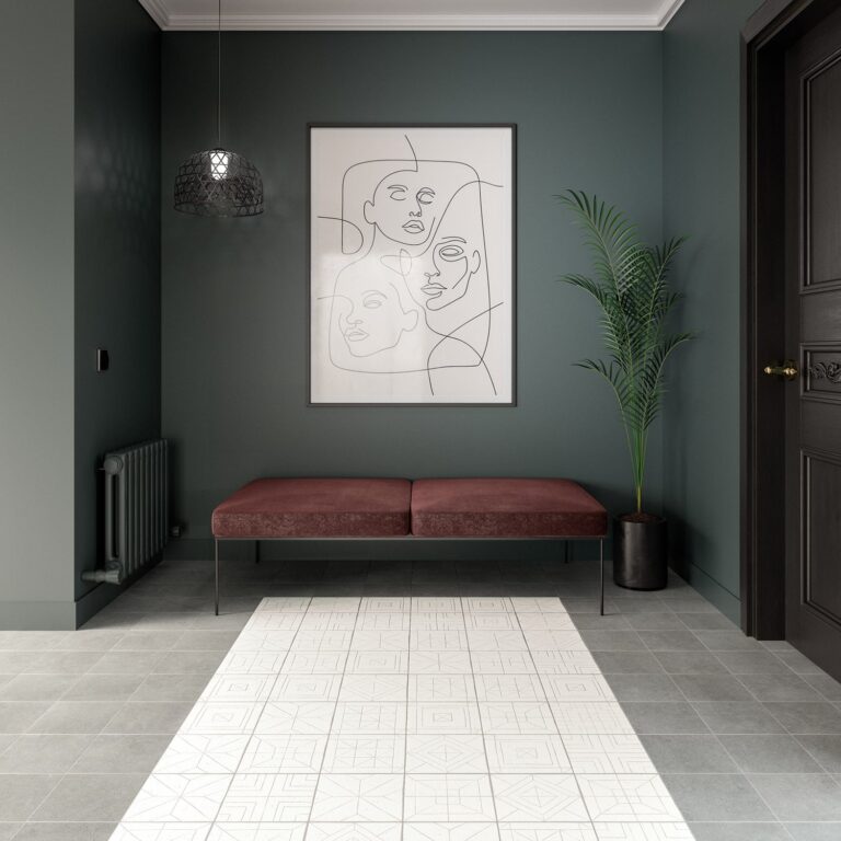 38_Puzzle_Square_Graphite_Stone_18.5_x_18.5_&_Puzzle_Sketch_Decor_18.5_x_18.5