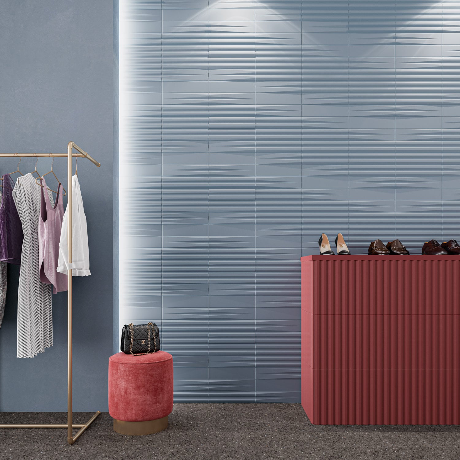 3_Stripes_Liso_Sky_7.5_x_30- Stripes_Transition_Sky_7.5_x_30_Stripes_Garnet_7.5_x_30